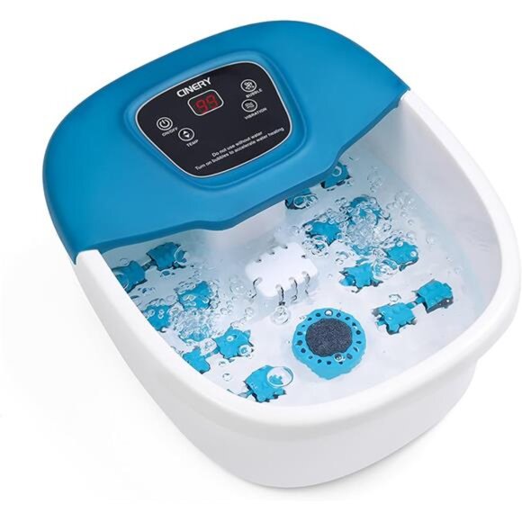 Foot Spa Massager with Heat, Bubbles, Vibration & Pedicure Foot Spa - Picture 1 of 8